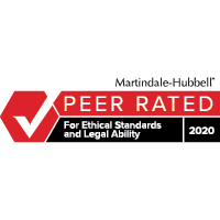 Martindale Hubbell | Peer Rated | For Ethical Standards and Legal Ability | 2020