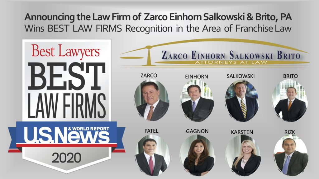 Recognition of Excellence Once Again in Franchise Law for Best Law Firms from U.S. News & World Report-Best Lawyers©
