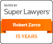 Super Lawyer 15 years Award- Robert Zarco