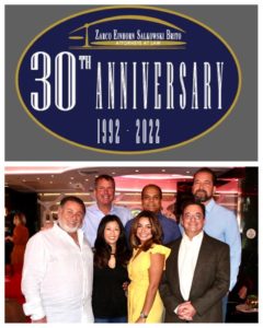 Photo of the attorneys at 30th anniversary celebration