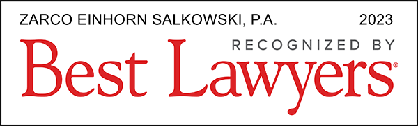 Zarco Einhorn Salkowski, P.A. 2023 Recognized By Best Lawyers