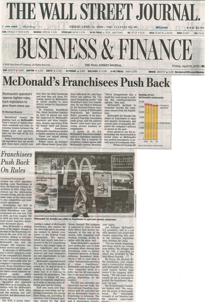 Robert Zarco is quoted on the front page of the Wall Street Journal