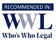 Recommended in WWL - Who's Who Legal
