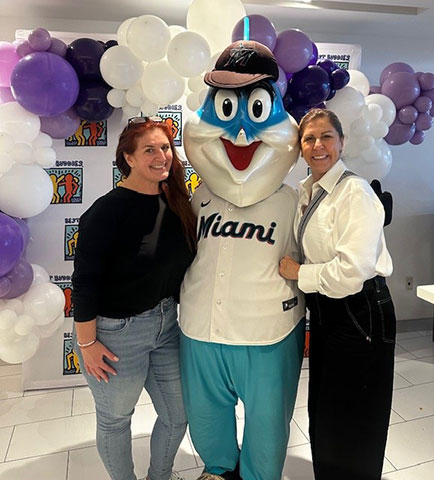 Zarco Einhorn Salkowski, P.A. support the Best Buddies and Team Diego at the Miami Marlins Stadium