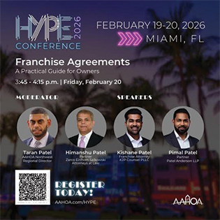 Himanshu Patel to Speak on Franchise Agreements at AAHOA HYPE 2026