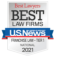 2022 Best Lawyers | Best Law Firms | U.S. News & World Report | Franchise Law Tier 1 National Badge