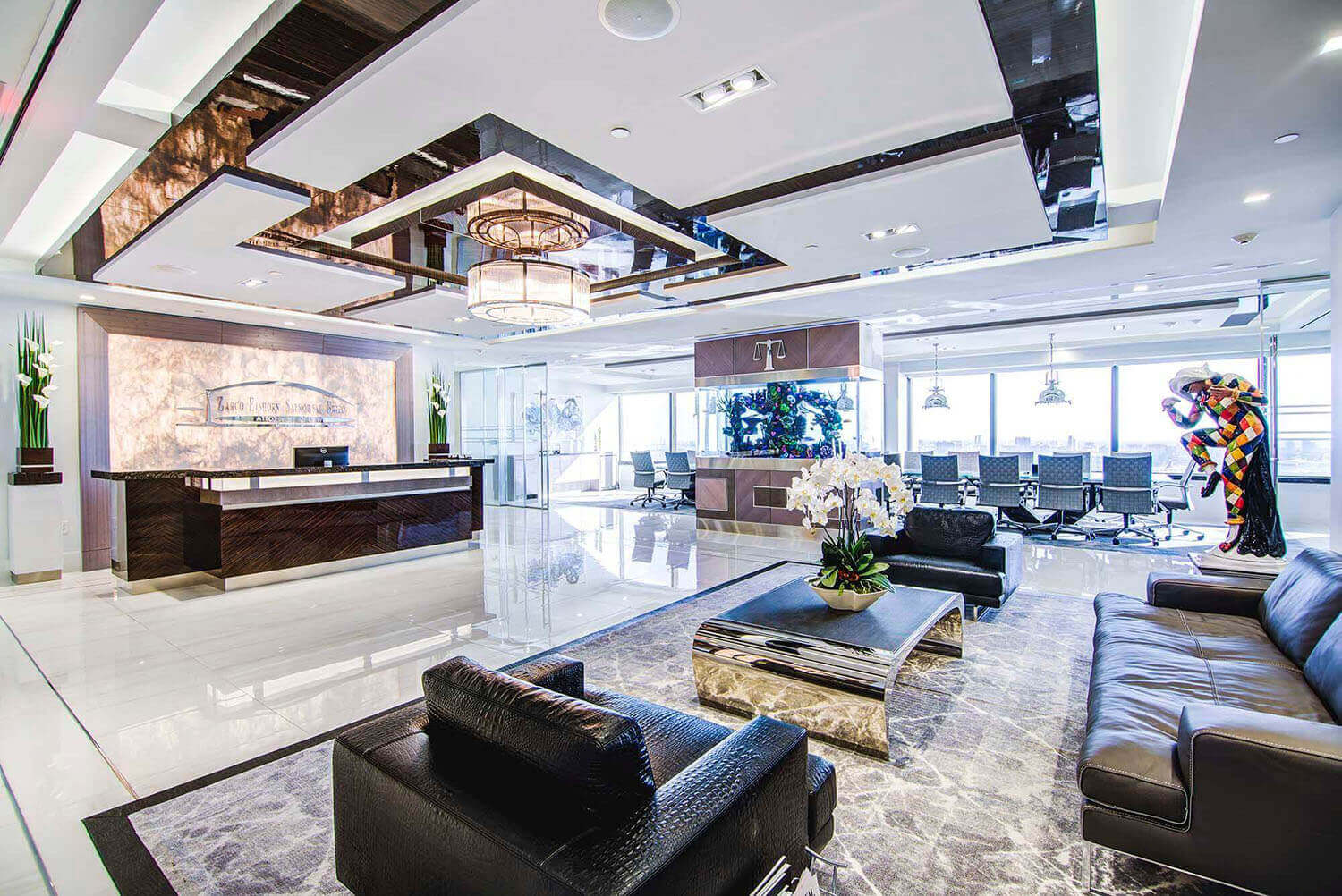 Lobby area of the Miami Franchise Law Office of Zarco Einhorn Salkowski, PA