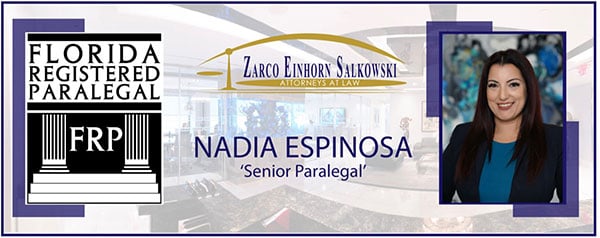 Florida registered paralegal | Nadia Espinosa