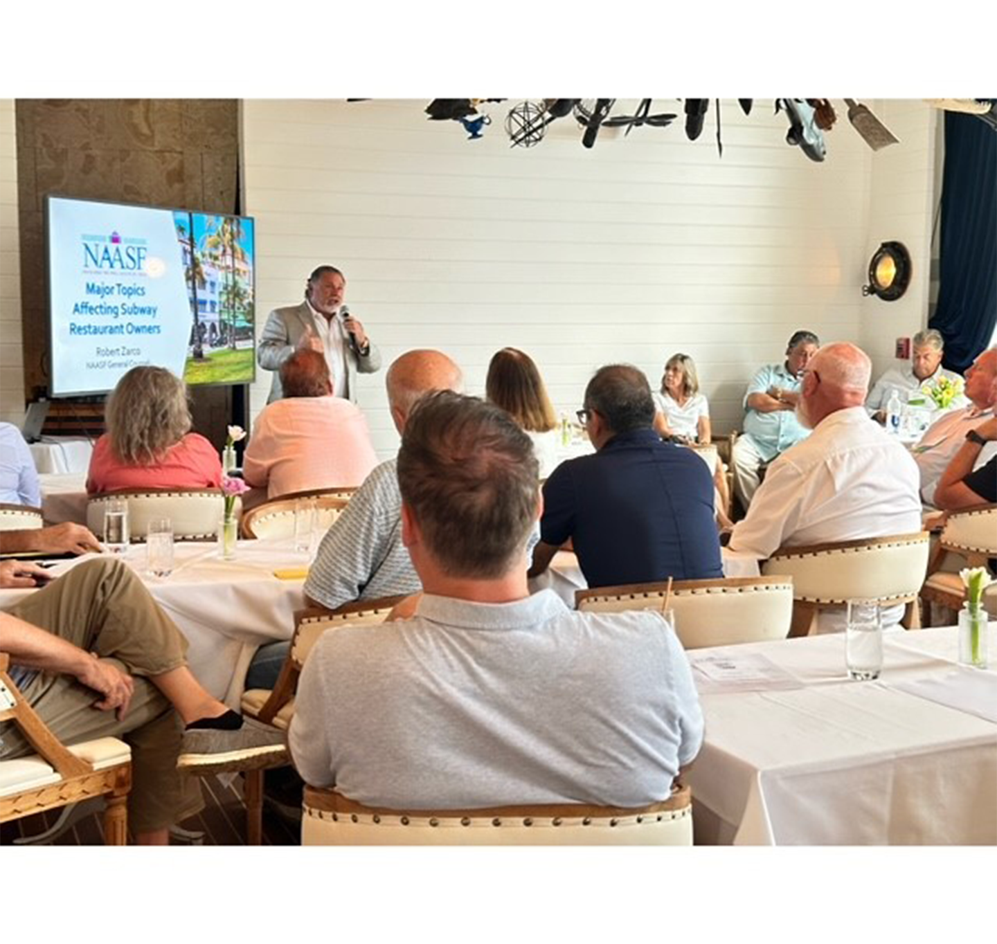 ‘Subway National Franchisee Association‘s Attorney Robert Zarco Welcomes the Board and Members to their Annual Conference’