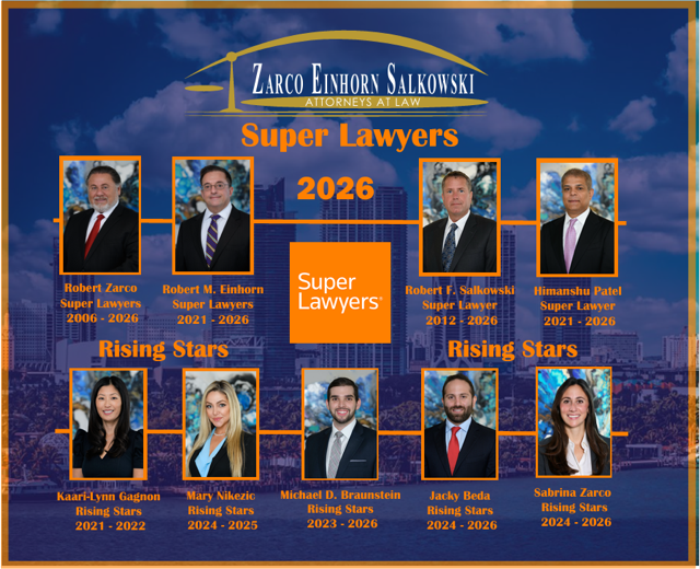 A Tradition of Excellence: Zarco Einhorn Salkowski, P.A. Celebrates 58 Combined Years of Super Lawyers® and Rising Stars® Recognition
